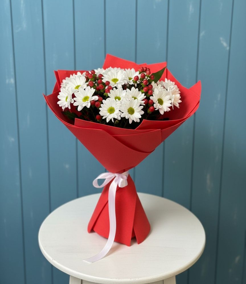 Букет цветов из: Хризантемы в Льялово