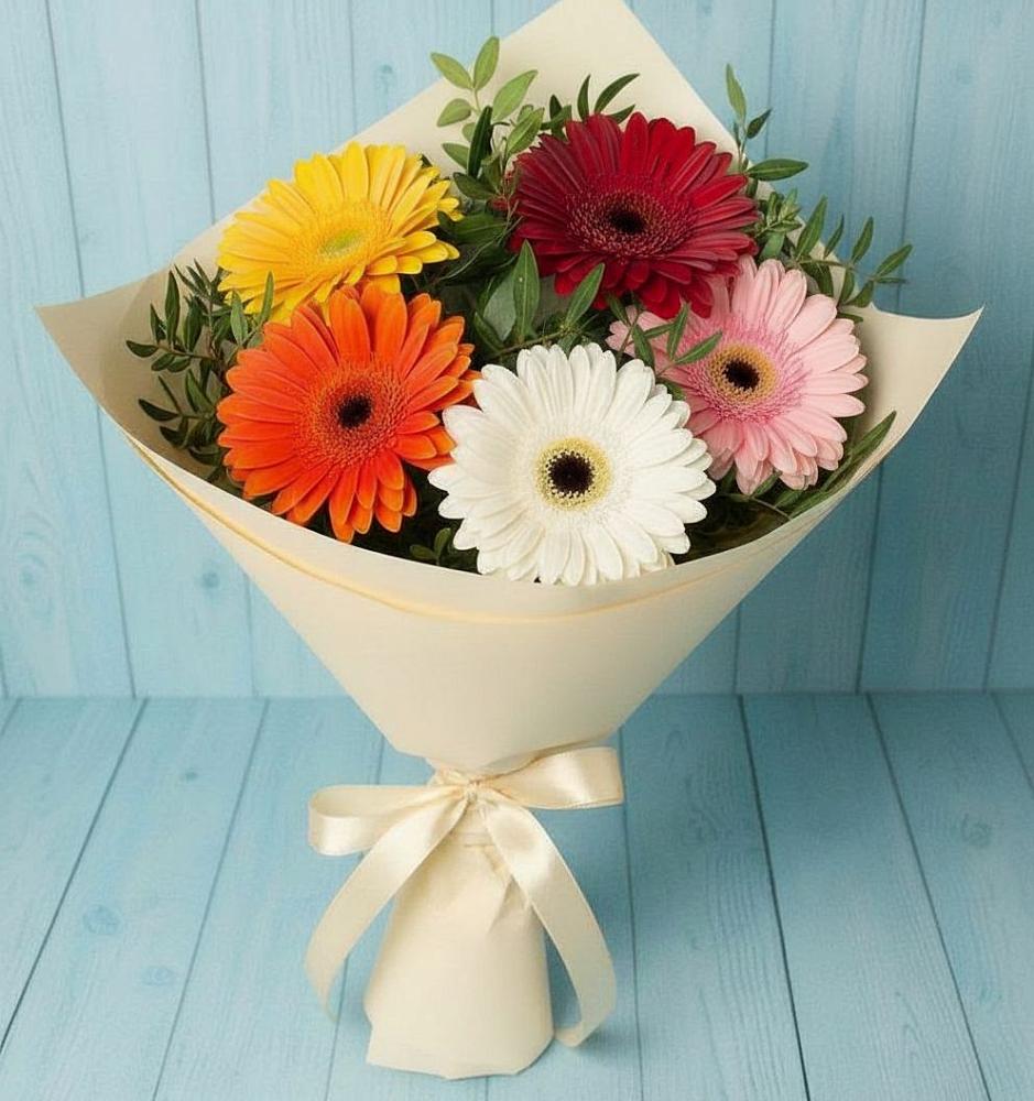 Букет цветов из: Герберы в Льялово