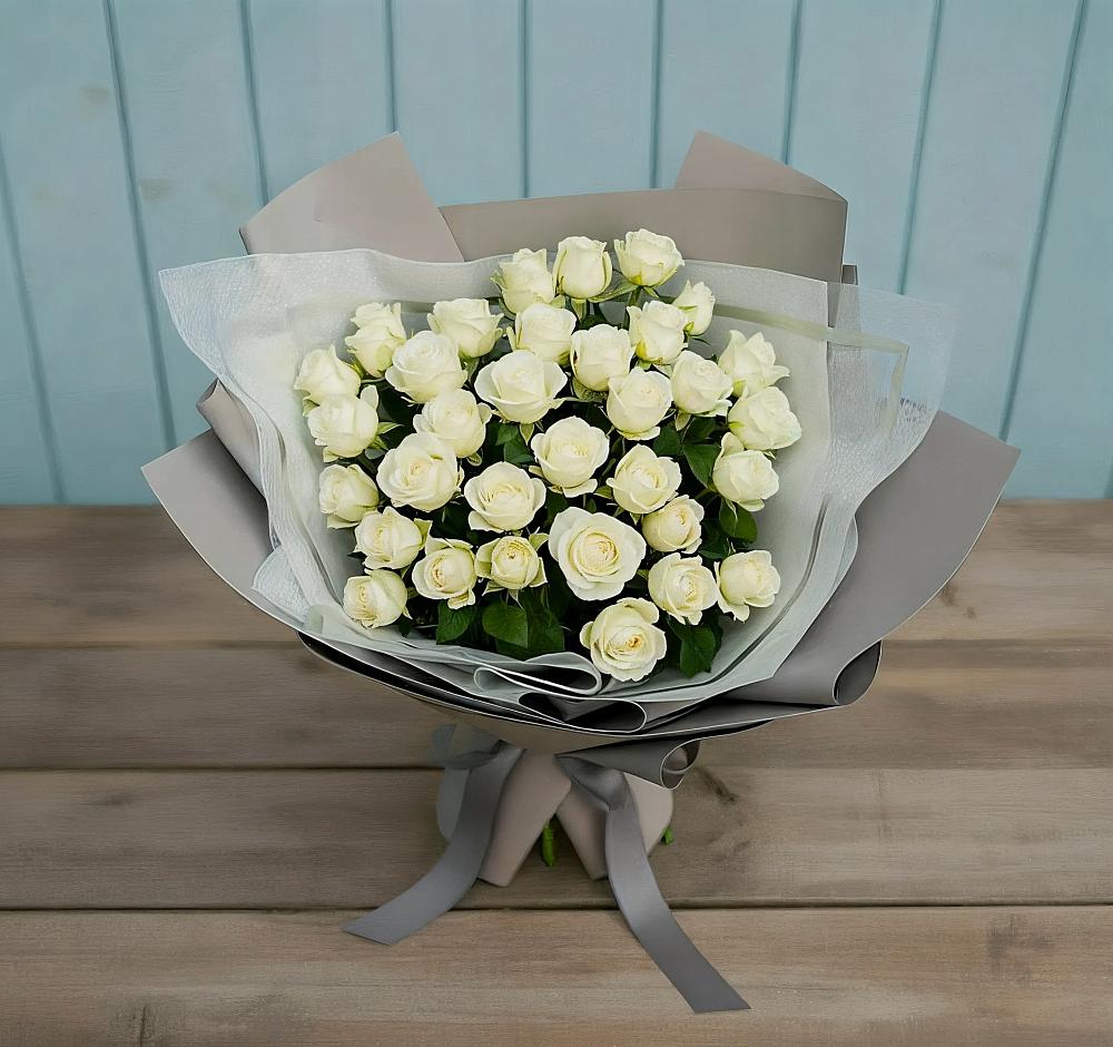 Букет Белоснежная нежность в Льялово