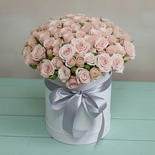 Цветочная композиция из Розы в шляпной коробке #REPLACE_PRED# Льялово