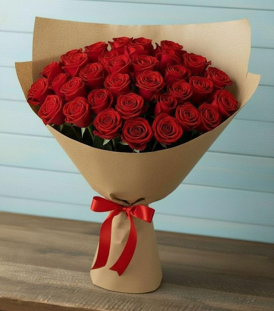 Букет Красные розы Милано в Льялово