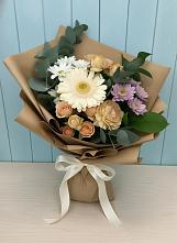 Букет цветов из:  Герберы и Хризантемы в Льялово
