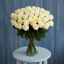 Букет 51 Белая роза Эдлесс Лав в Льялово