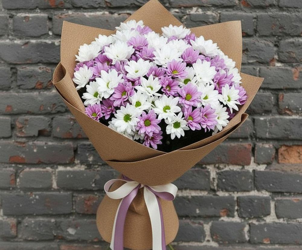 Букет цветов из: Хризантемы в Льялово