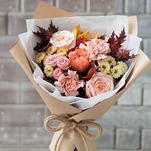 Букет цветов из:  Гвоздики, Хризантемы и Розы в Льялово
