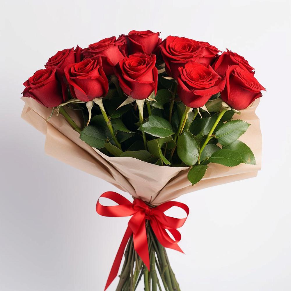 Букет 11 Красных роз Эдлесс Лав в Льялово