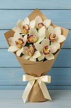 Букет цветов из:  Орхидеи и Розы в Льялово